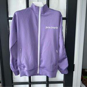 Palm Angels Lavender Zip-Up Jacket
